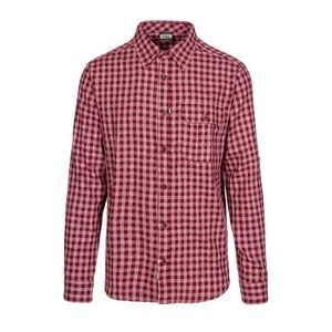 Trespass Mens Participate Checked Cotton Shirt / Red